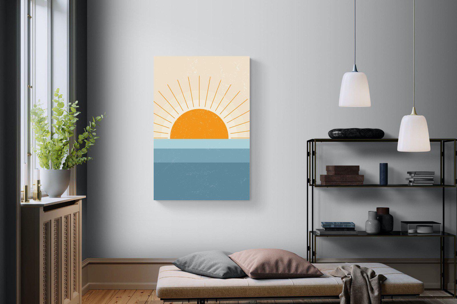 Scandi Sunrise-Wall_Art-100 x 150cm-Mounted Canvas-No Frame-Pixalot