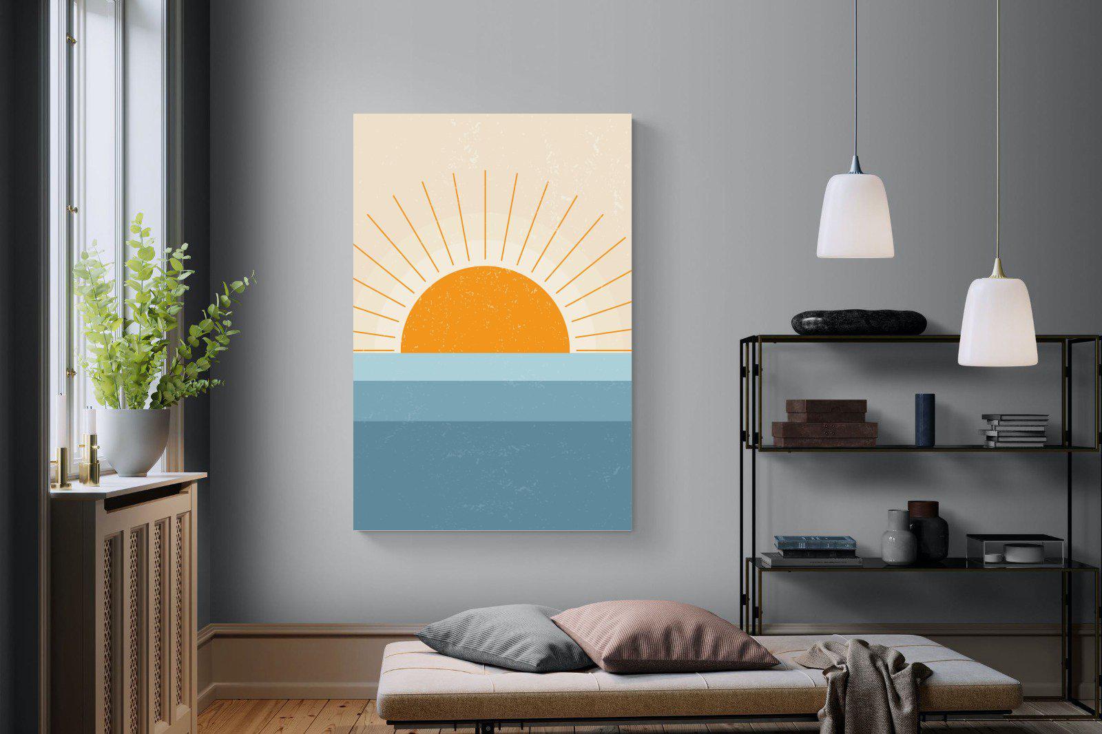 Scandi Sunrise-Wall_Art-120 x 180cm-Mounted Canvas-No Frame-Pixalot
