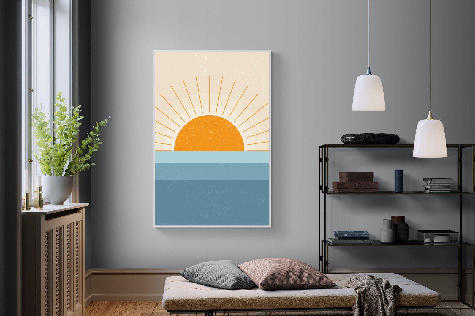 Scandi Sunrise-Wall_Art-120 x 180cm-Mounted Canvas-White-Pixalot