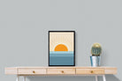 Scandi Sunrise-Wall_Art-45 x 60cm-Mounted Canvas-Black-Pixalot