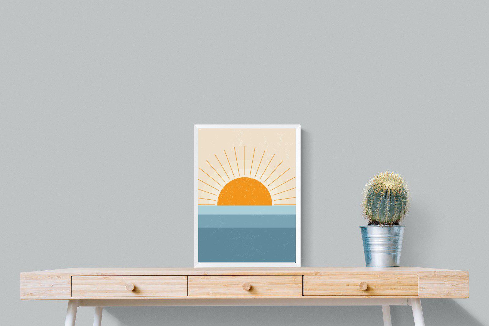 Scandi Sunrise-Wall_Art-45 x 60cm-Mounted Canvas-White-Pixalot
