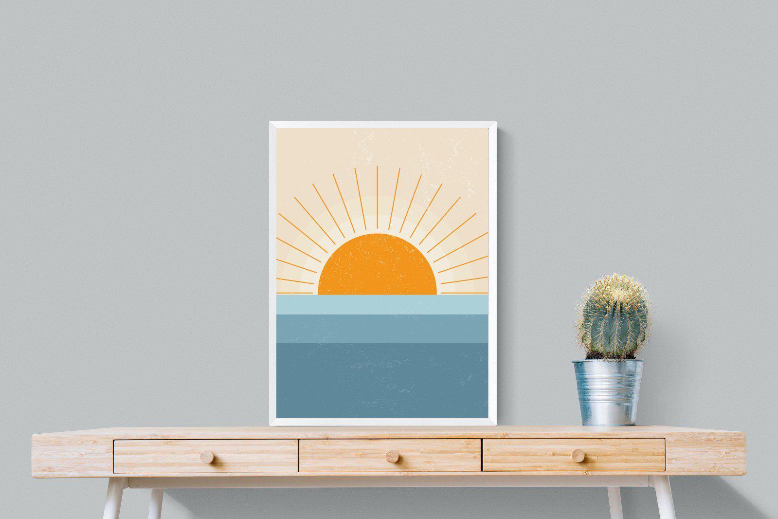 Scandi Sunrise-Wall_Art-60 x 80cm-Mounted Canvas-White-Pixalot