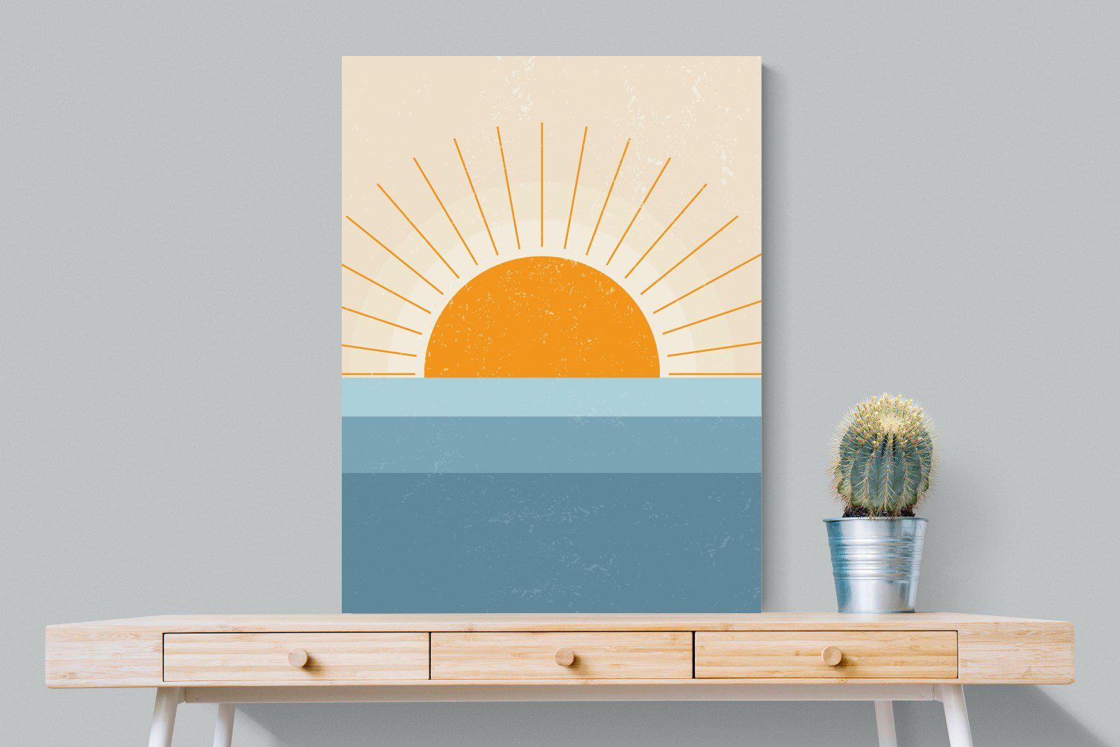 Scandi Sunrise-Wall_Art-75 x 100cm-Mounted Canvas-No Frame-Pixalot