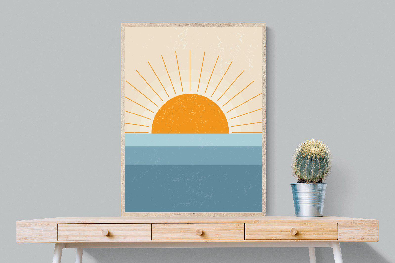 Scandi Sunrise-Wall_Art-75 x 100cm-Mounted Canvas-Wood-Pixalot