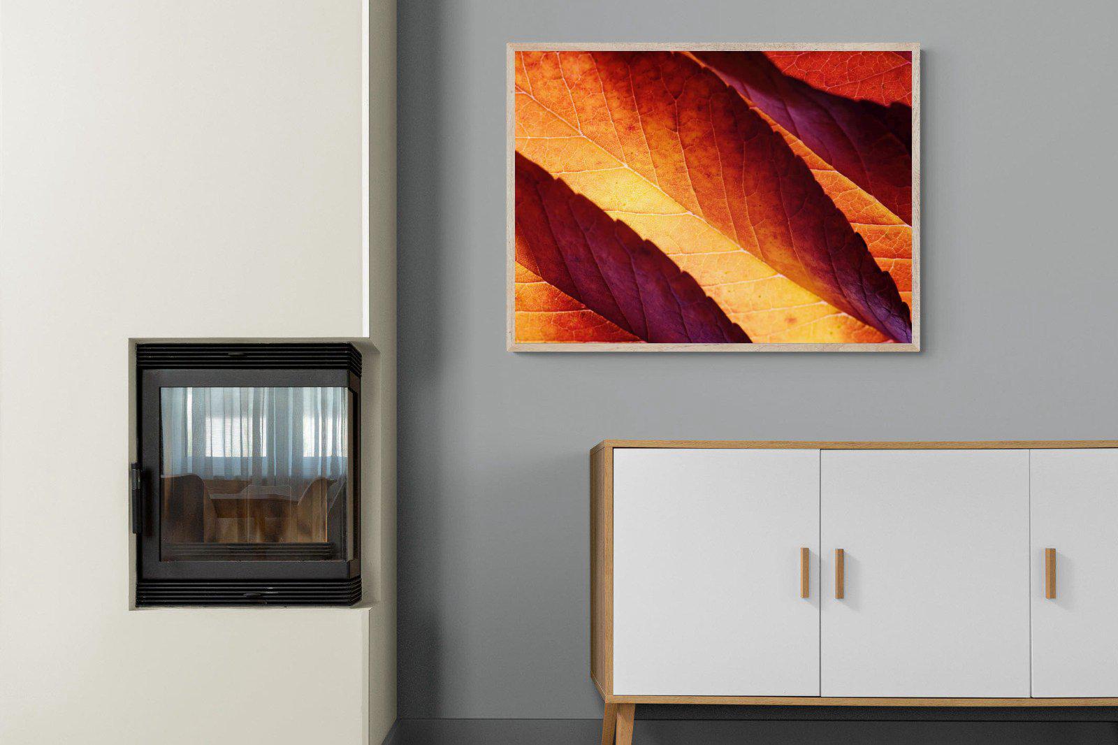 Scarlet Leaves-Wall_Art-100 x 75cm-Mounted Canvas-Wood-Pixalot
