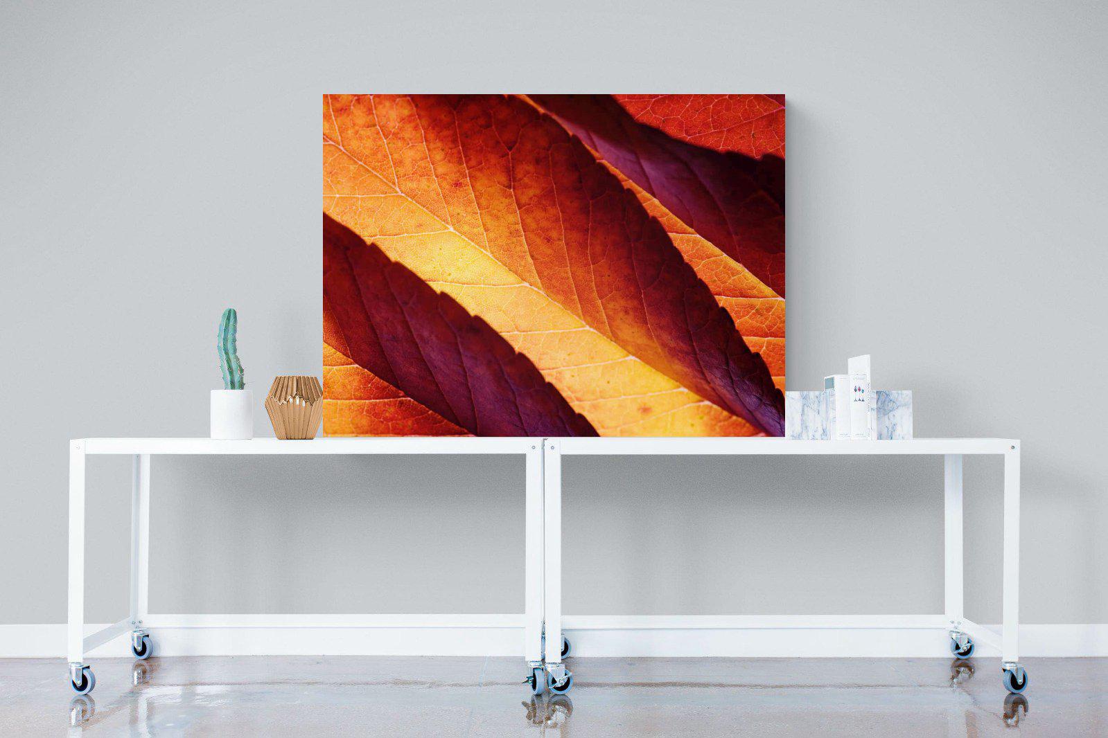 Scarlet Leaves-Wall_Art-120 x 90cm-Mounted Canvas-No Frame-Pixalot