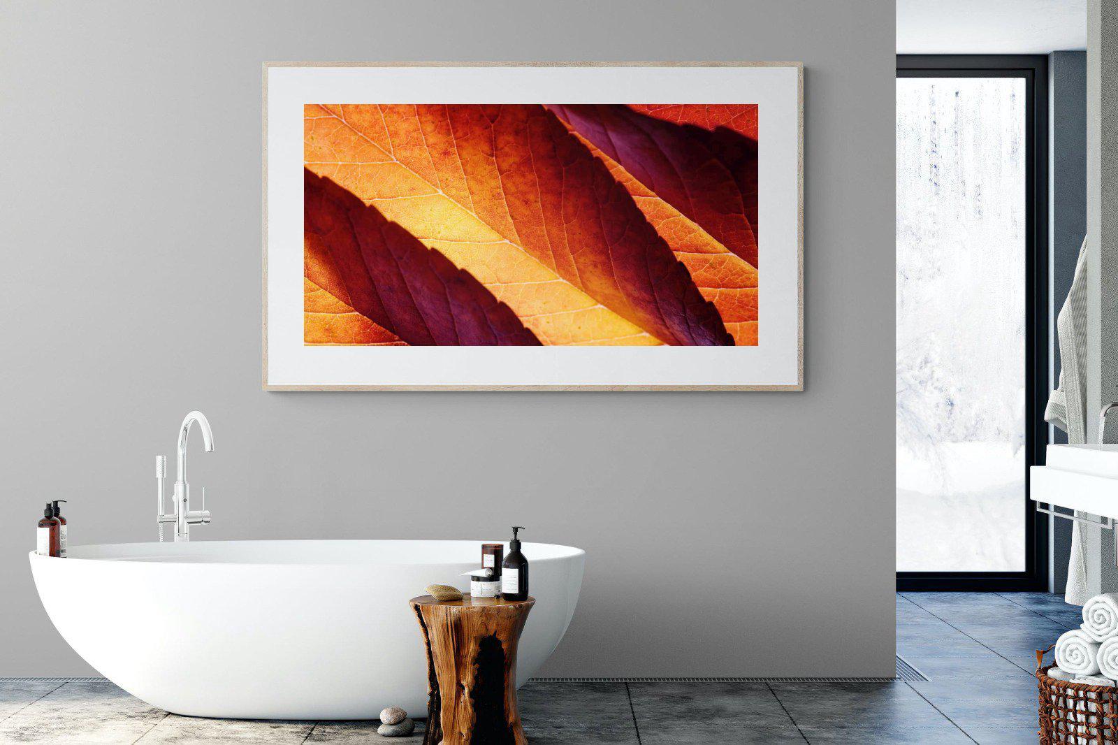 Scarlet Leaves-Wall_Art-180 x 110cm-Framed Print-Wood-Pixalot