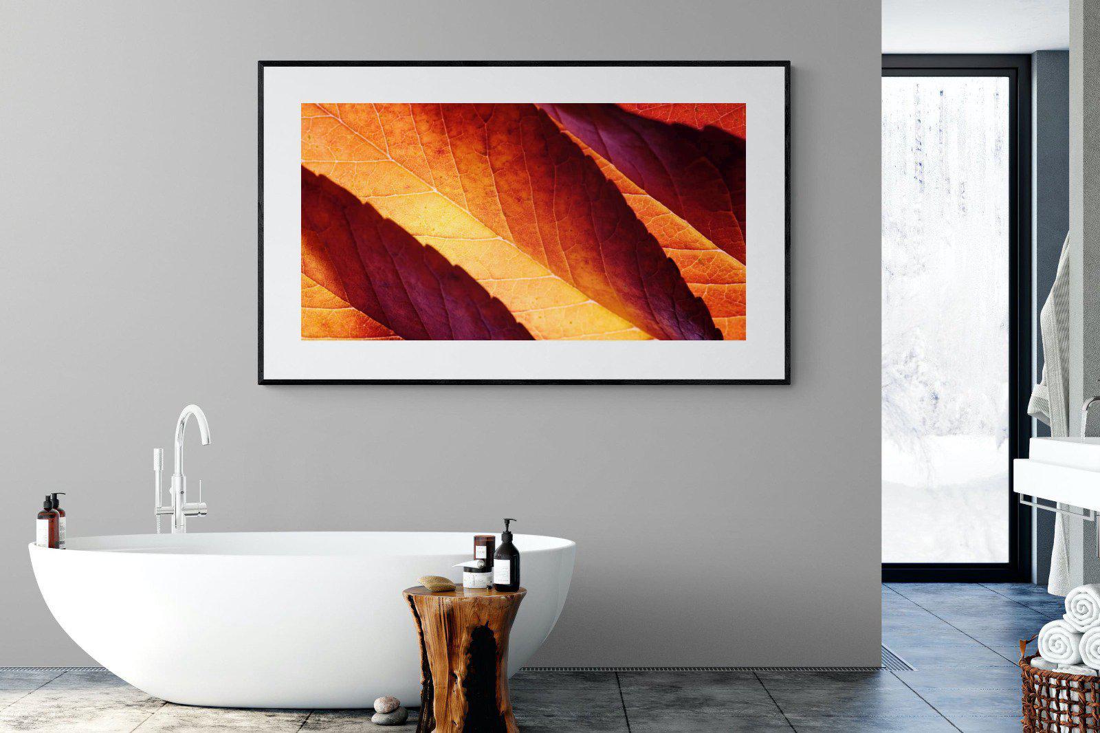 Scarlet Leaves-Wall_Art-180 x 110cm-Framed Print-Black-Pixalot