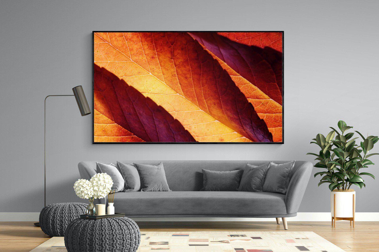 Scarlet Leaves-Wall_Art-220 x 130cm-Mounted Canvas-Black-Pixalot