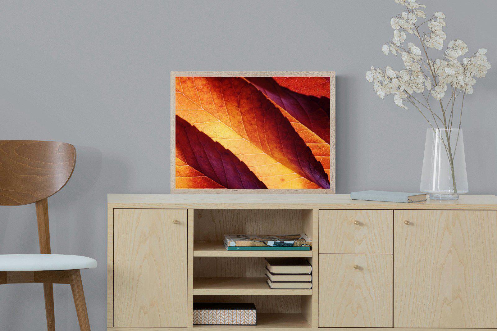 Scarlet Leaves-Wall_Art-60 x 45cm-Mounted Canvas-Wood-Pixalot