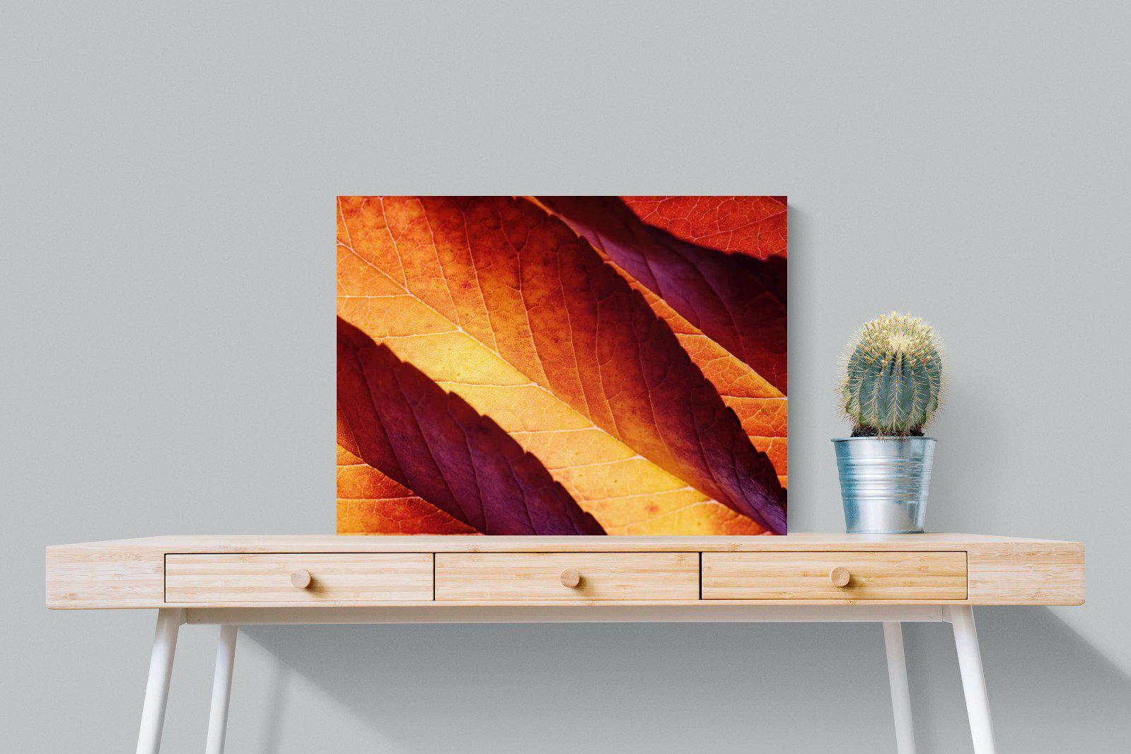 Scarlet Leaves-Wall_Art-80 x 60cm-Mounted Canvas-No Frame-Pixalot