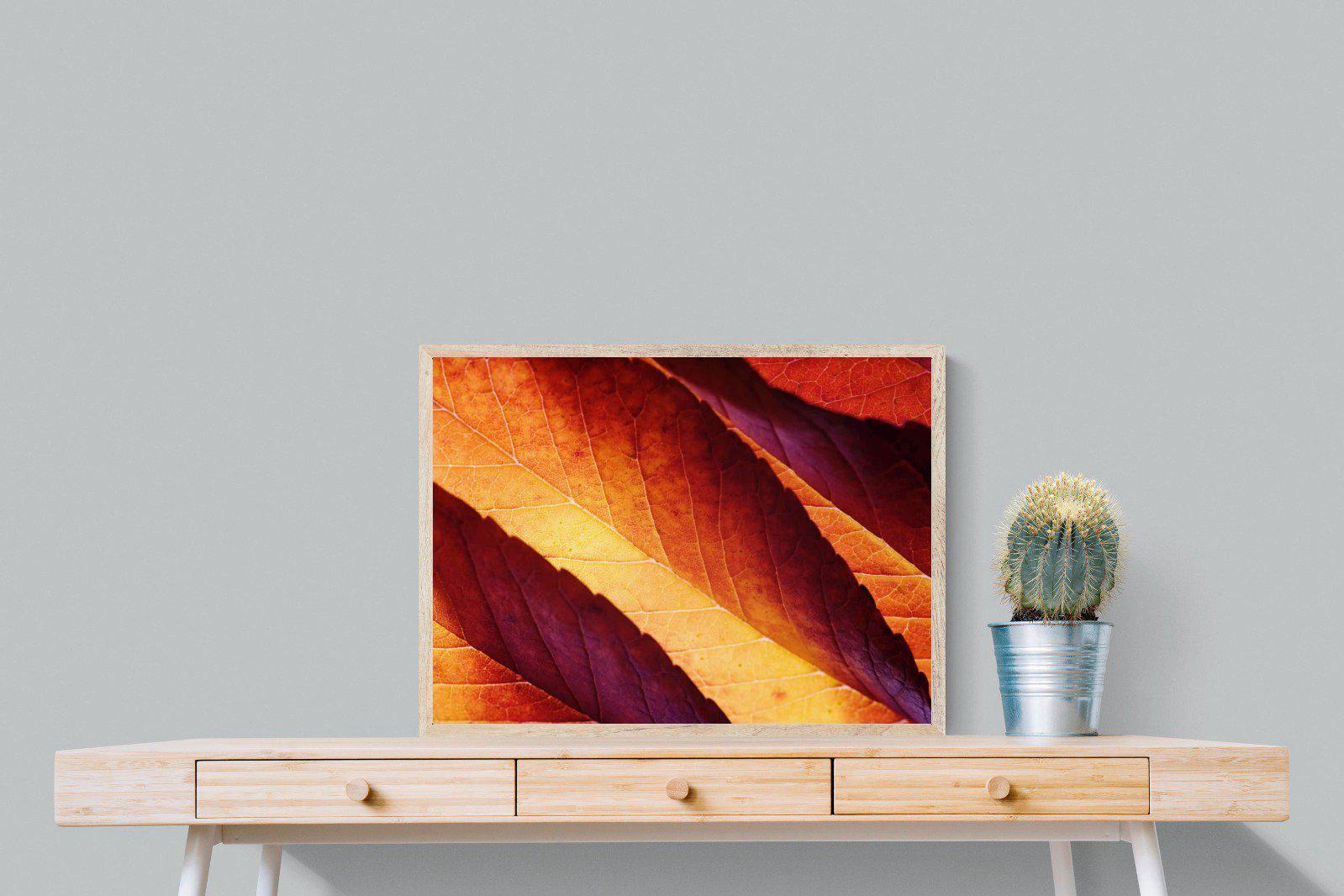 Scarlet Leaves-Wall_Art-80 x 60cm-Mounted Canvas-Wood-Pixalot