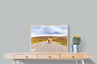 Scottish Highland Cow-Wall_Art-80 x 60cm-Mounted Canvas-Wood-Pixalot