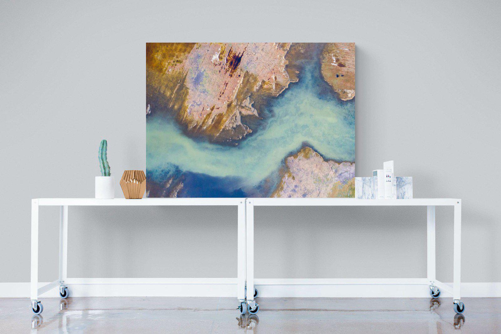 Scraped Earth-Wall_Art-120 x 90cm-Mounted Canvas-No Frame-Pixalot