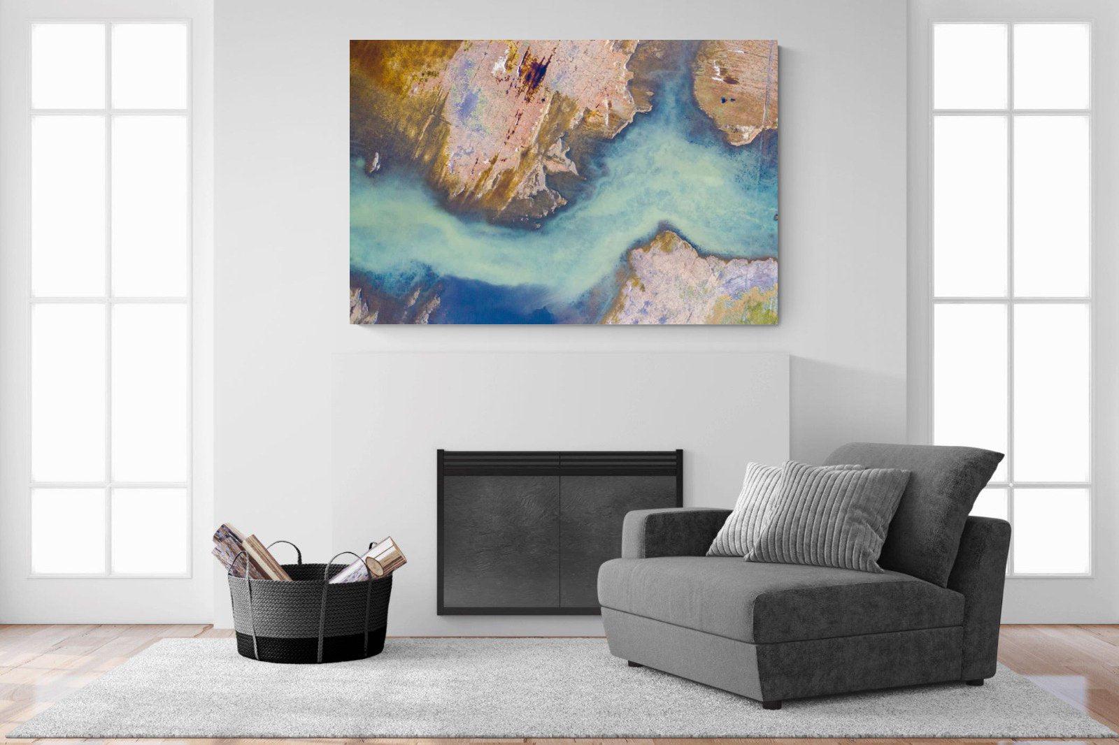Scraped Earth-Wall_Art-150 x 100cm-Mounted Canvas-No Frame-Pixalot