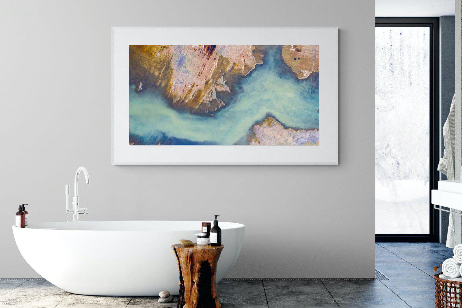 Scraped Earth-Wall_Art-180 x 110cm-Framed Print-White-Pixalot
