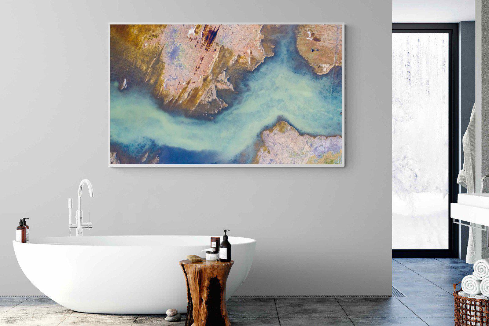 Scraped Earth-Wall_Art-180 x 110cm-Mounted Canvas-White-Pixalot