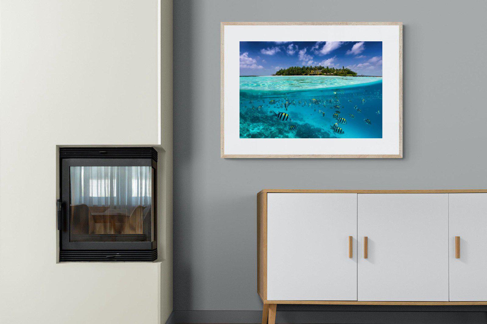 Scuba-Wall_Art-100 x 75cm-Framed Print-Wood-Pixalot