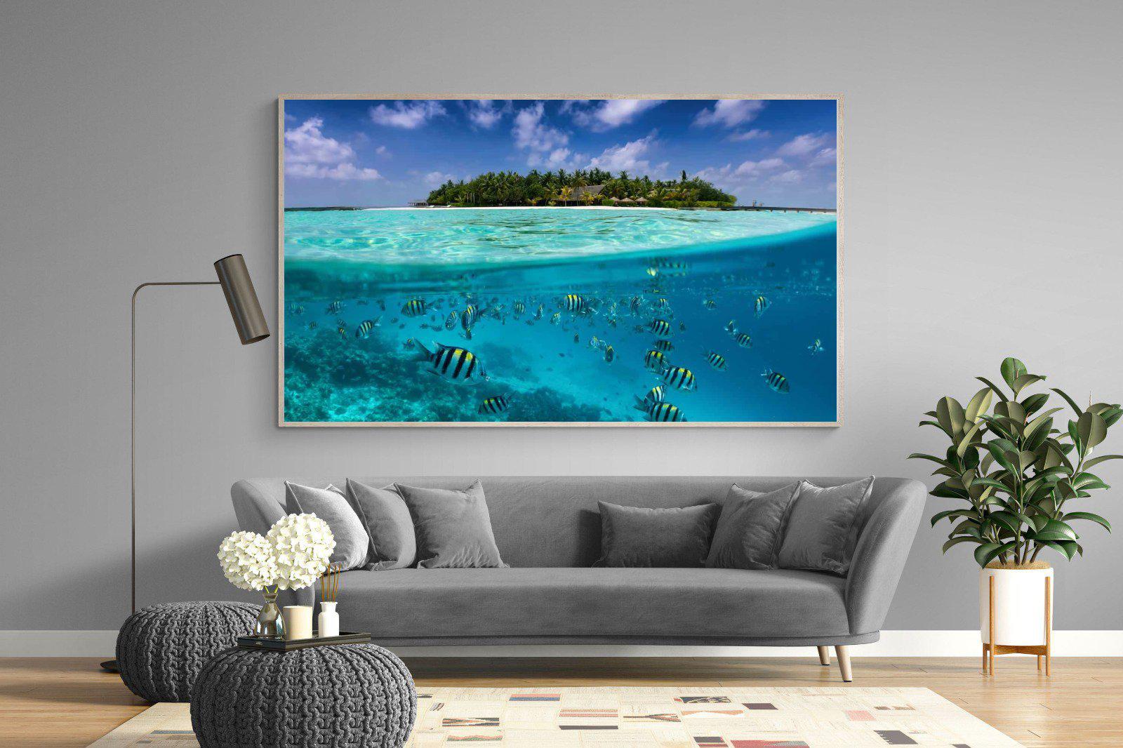 Scuba-Wall_Art-220 x 130cm-Mounted Canvas-Wood-Pixalot