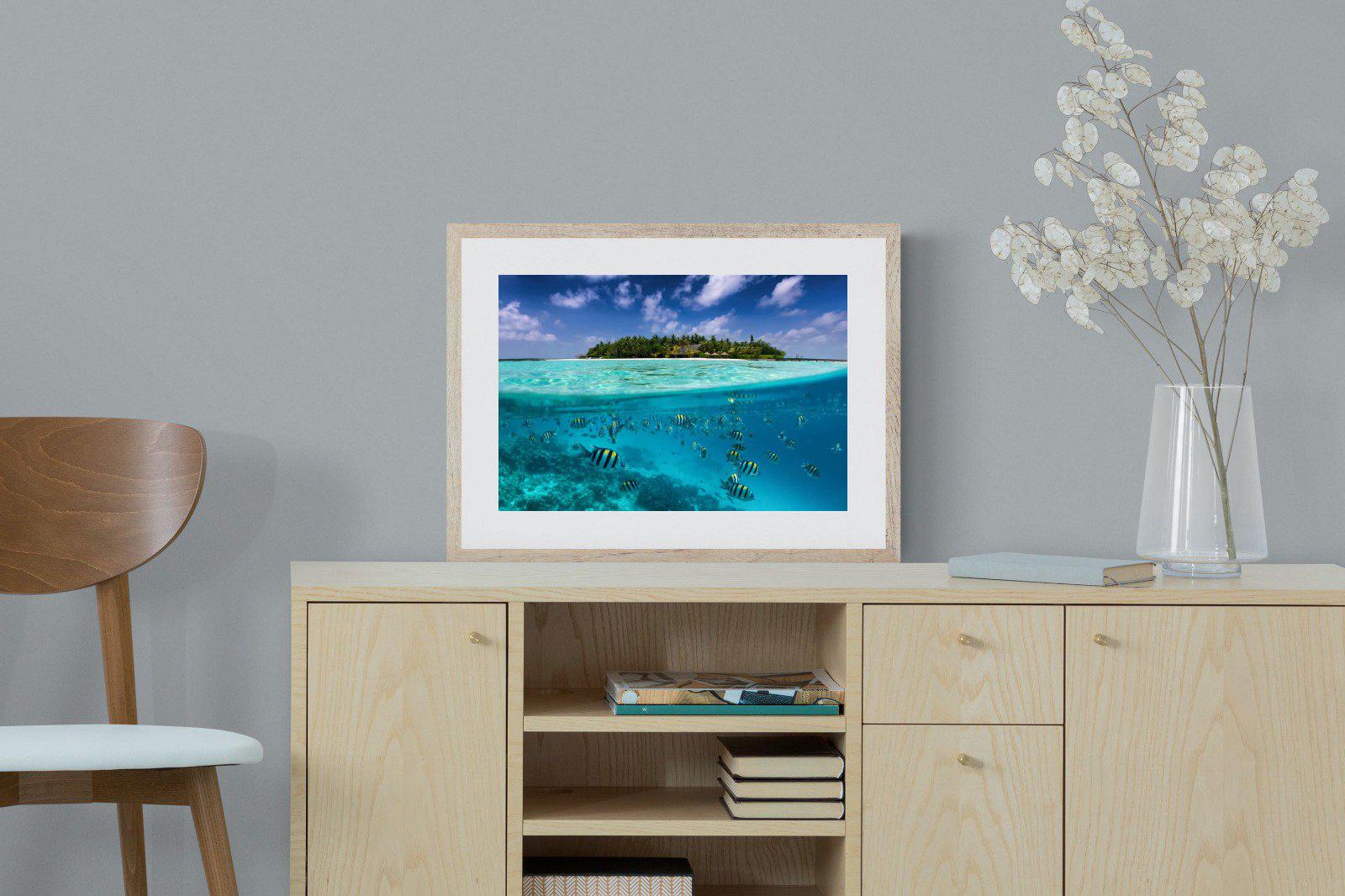 Scuba-Wall_Art-60 x 45cm-Framed Print-Wood-Pixalot