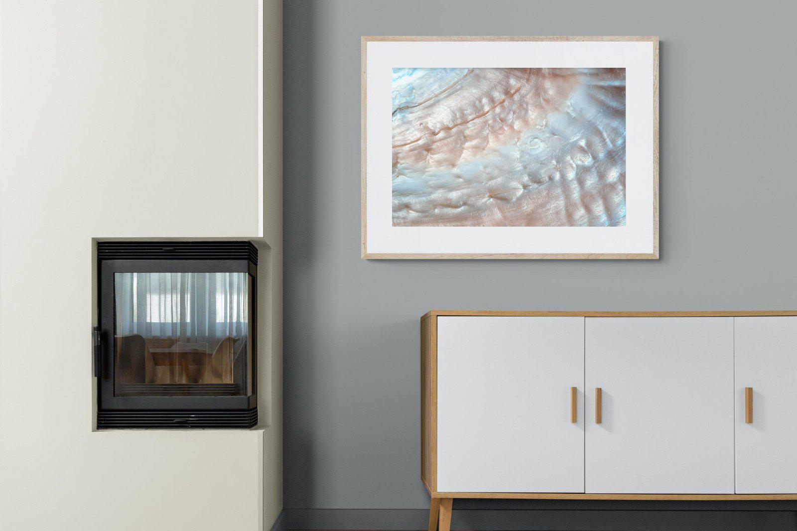 Seashell-Wall_Art-100 x 75cm-Framed Print-Wood-Pixalot