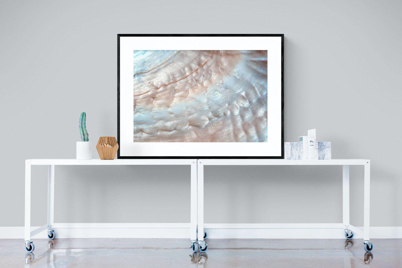 Seashell-Wall_Art-120 x 90cm-Framed Print-Black-Pixalot