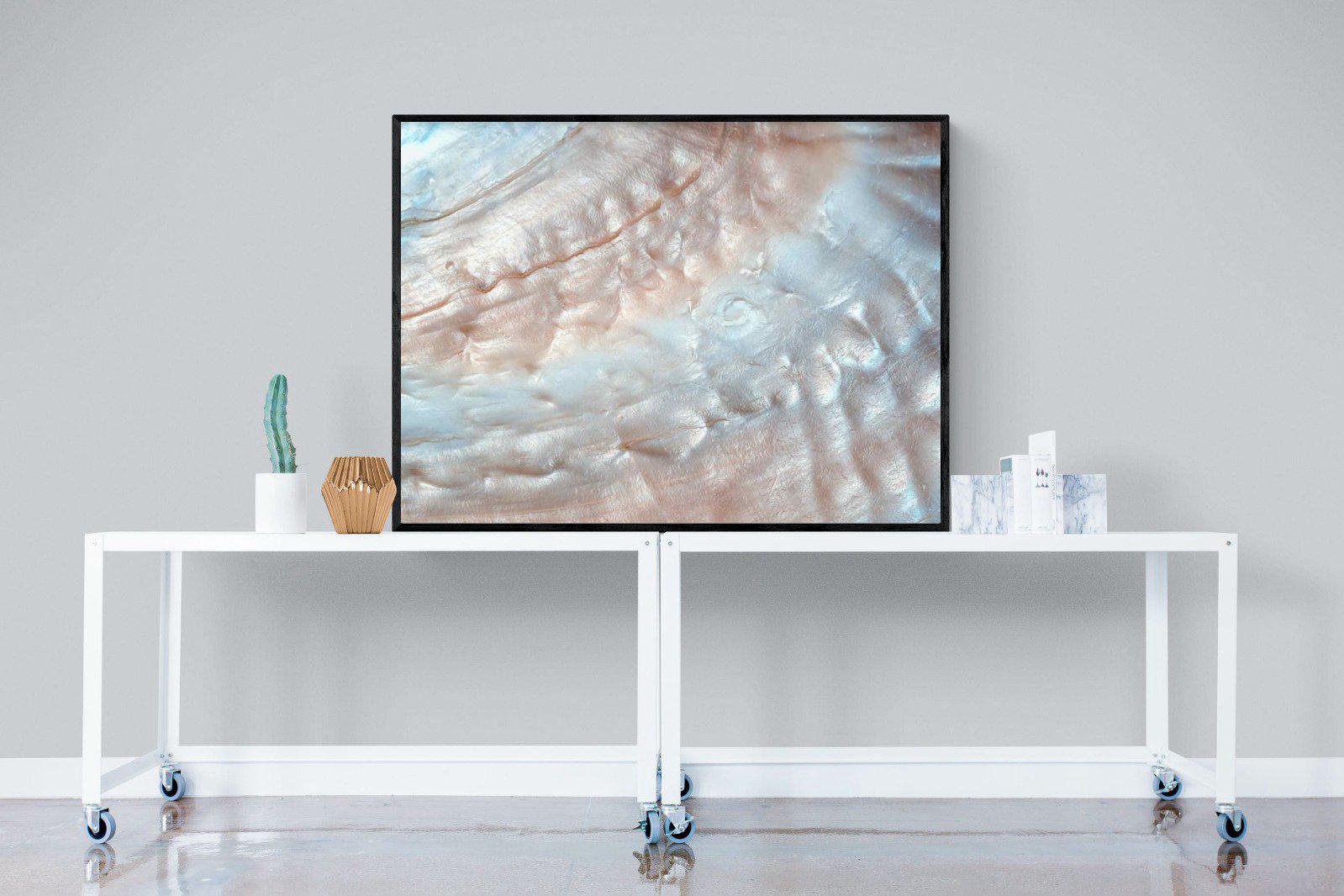 Seashell-Wall_Art-120 x 90cm-Mounted Canvas-Black-Pixalot
