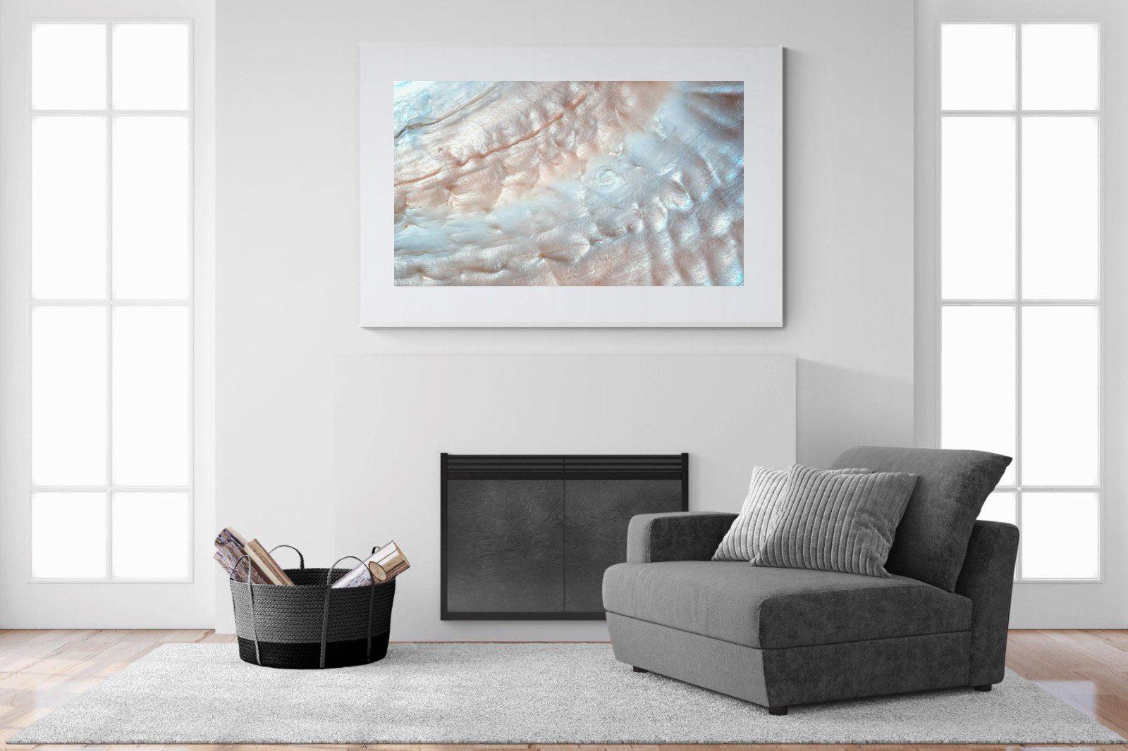 Seashell-Wall_Art-150 x 100cm-Framed Print-White-Pixalot
