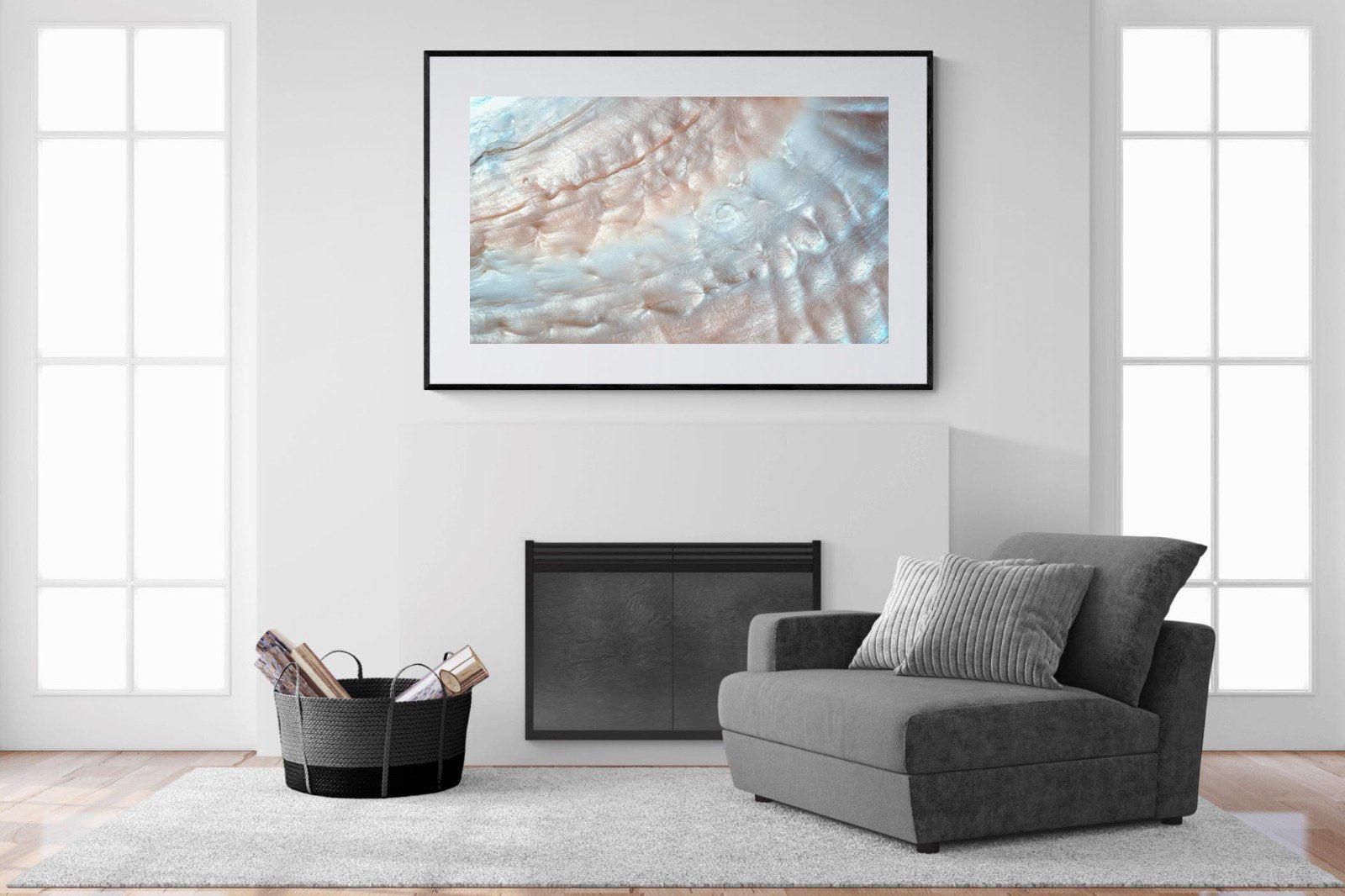 Seashell-Wall_Art-150 x 100cm-Framed Print-Black-Pixalot