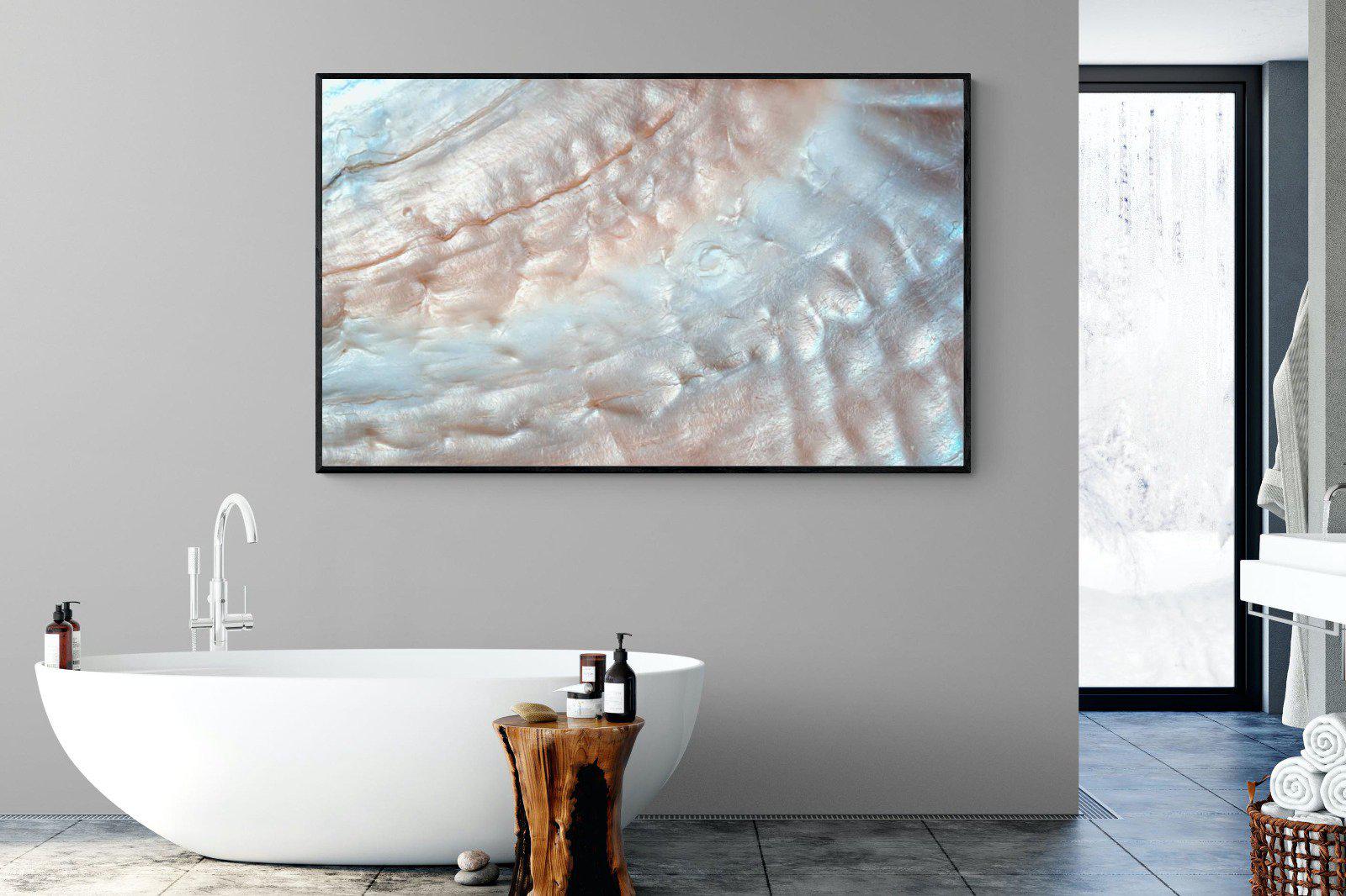 Seashell-Wall_Art-180 x 110cm-Mounted Canvas-Black-Pixalot