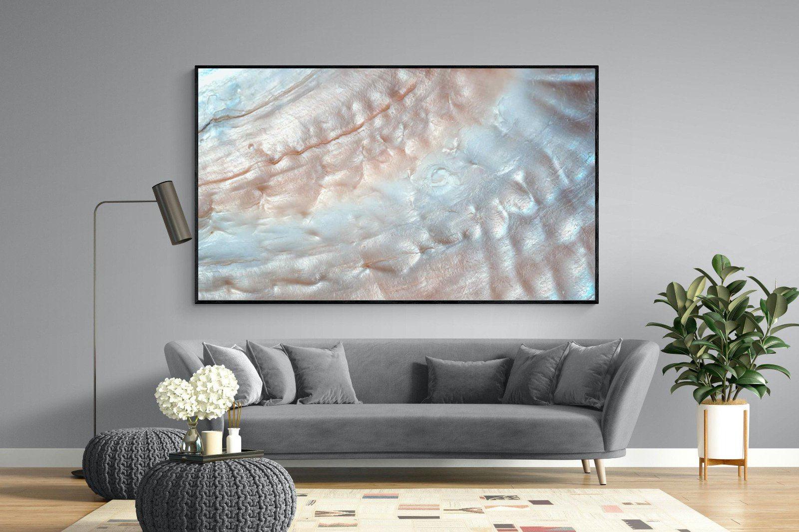 Seashell-Wall_Art-220 x 130cm-Mounted Canvas-Black-Pixalot