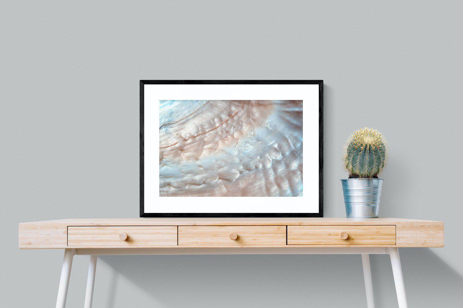 Seashell-Wall_Art-80 x 60cm-Framed Print-Black-Pixalot
