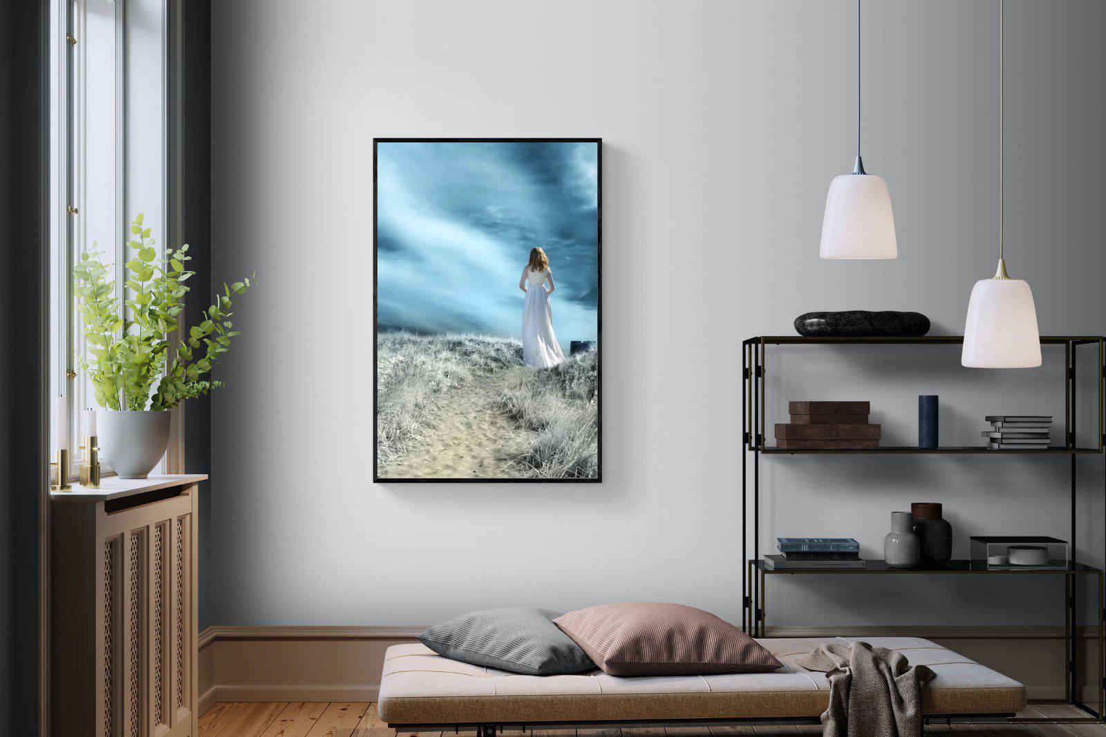 Seashore Drama-Wall_Art-100 x 150cm-Mounted Canvas-Black-Pixalot