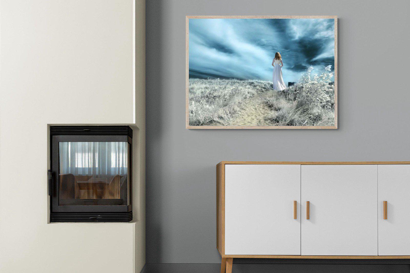 Seashore Drama-Wall_Art-100 x 75cm-Mounted Canvas-Wood-Pixalot