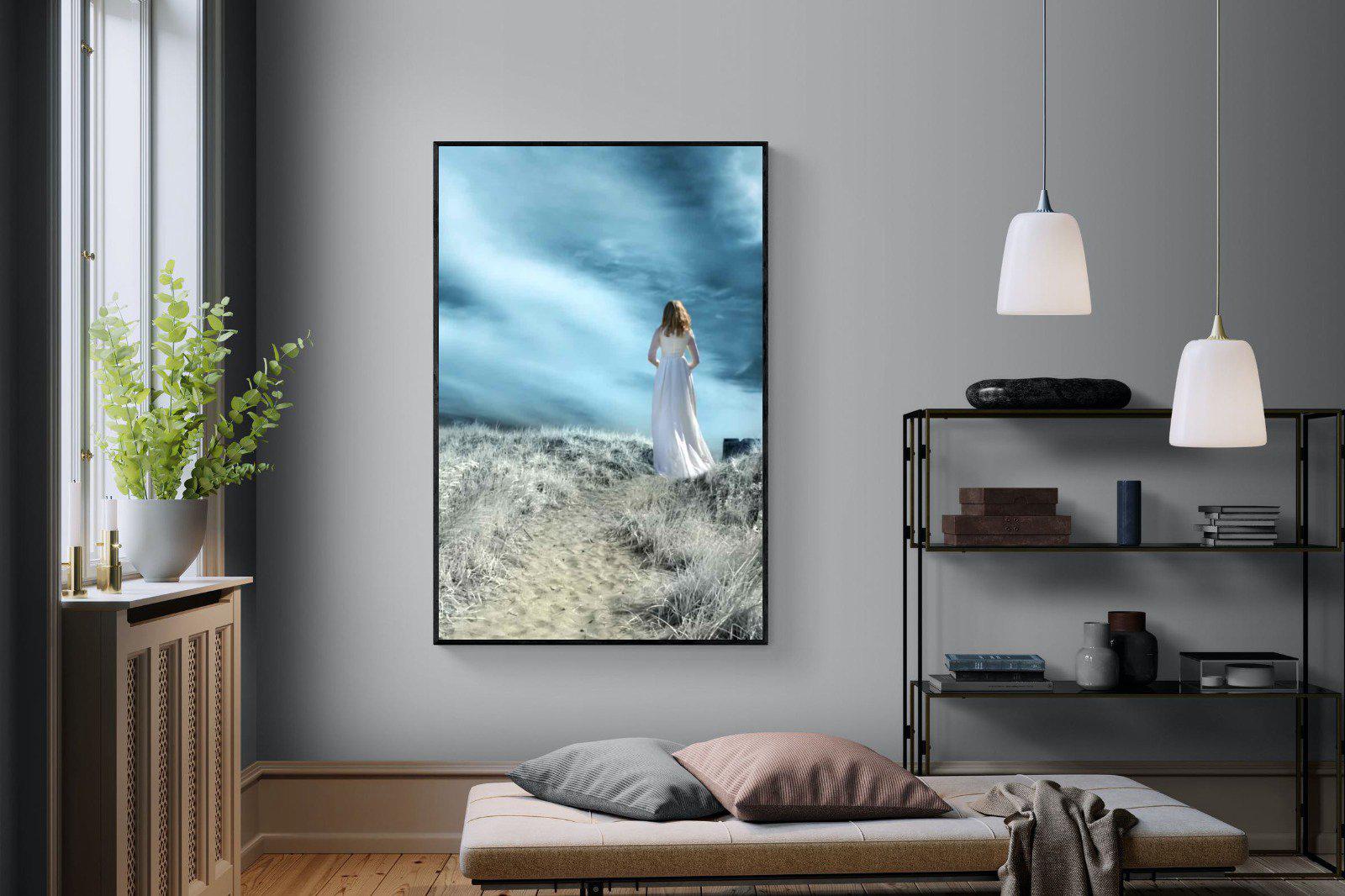 Seashore Drama-Wall_Art-120 x 180cm-Mounted Canvas-Black-Pixalot