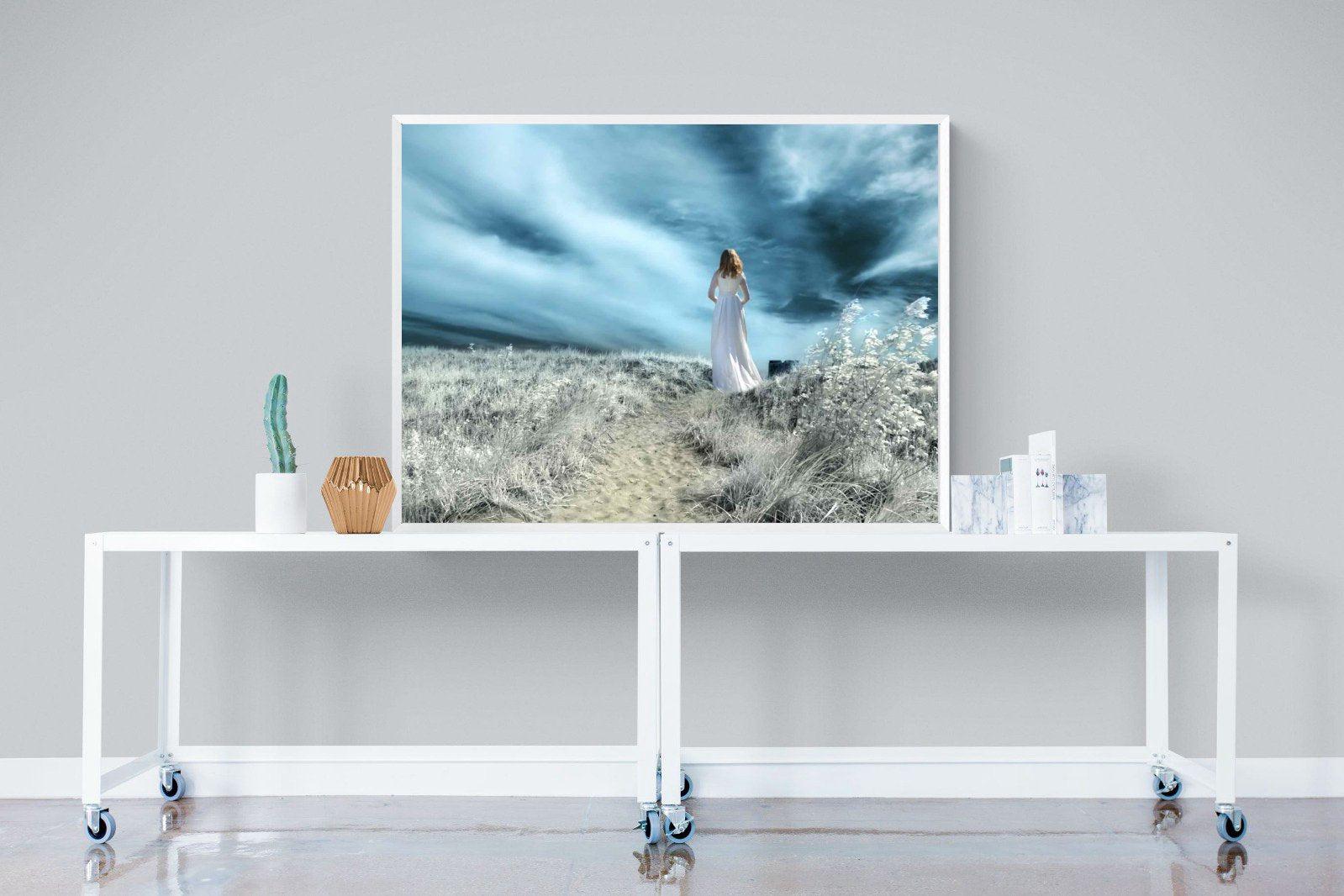 Seashore Drama-Wall_Art-120 x 90cm-Mounted Canvas-White-Pixalot