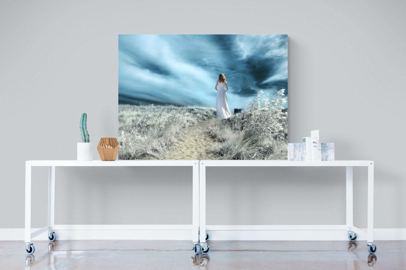 Seashore Drama-Wall_Art-120 x 90cm-Mounted Canvas-No Frame-Pixalot