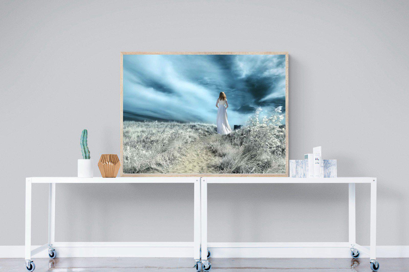 Seashore Drama-Wall_Art-120 x 90cm-Mounted Canvas-Wood-Pixalot