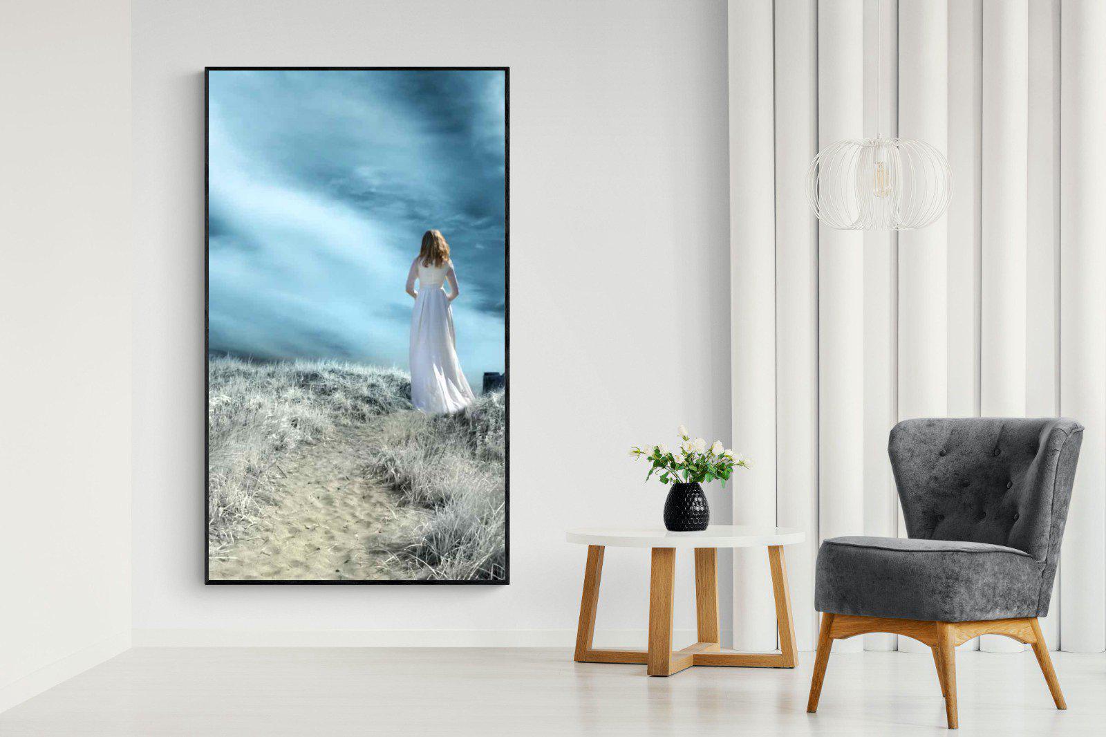 Seashore Drama-Wall_Art-130 x 220cm-Mounted Canvas-Black-Pixalot