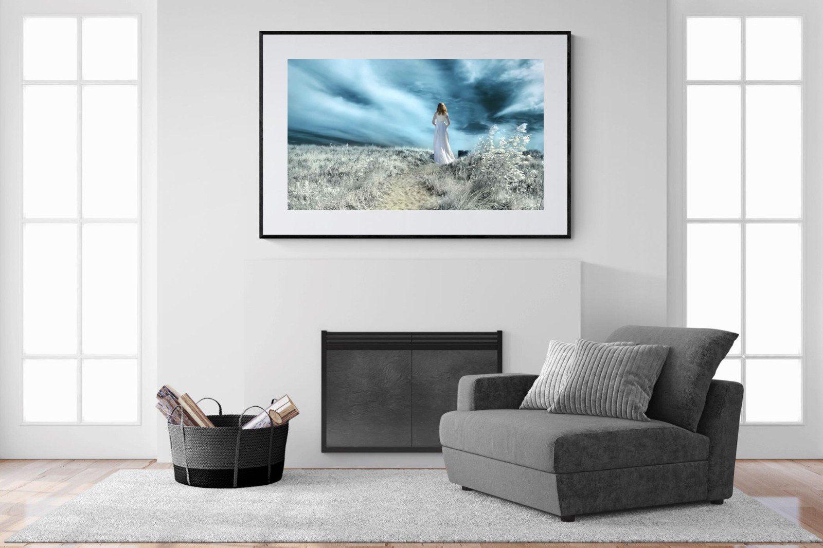 Seashore Drama-Wall_Art-150 x 100cm-Framed Print-Black-Pixalot
