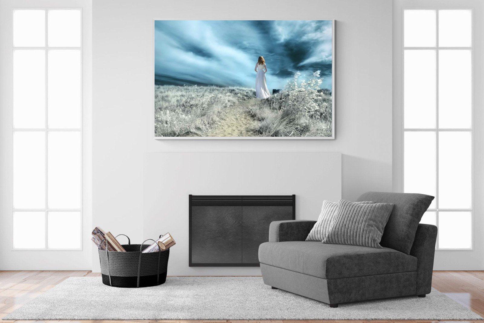 Seashore Drama-Wall_Art-150 x 100cm-Mounted Canvas-White-Pixalot