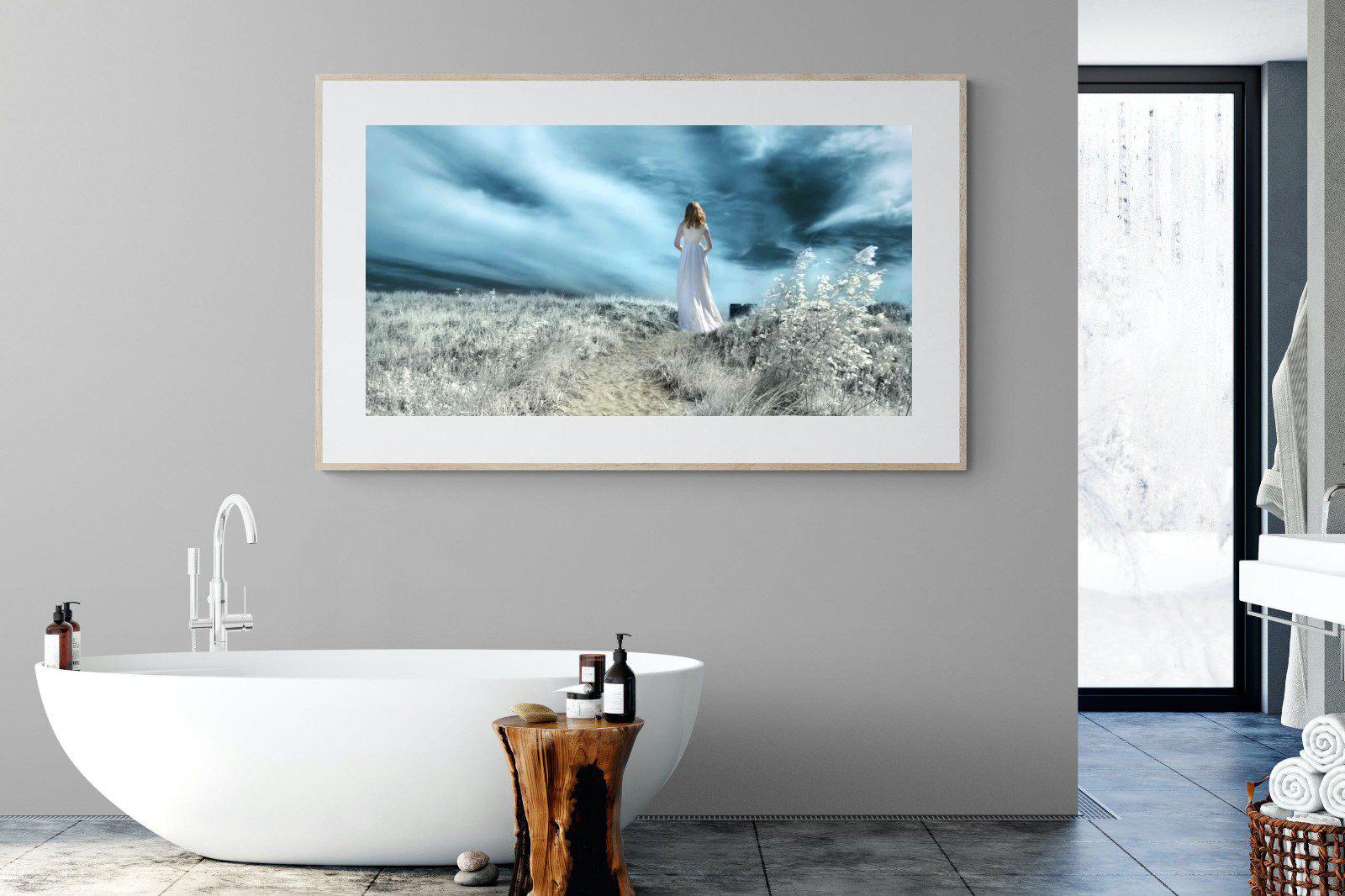 Seashore Drama-Wall_Art-180 x 110cm-Framed Print-Wood-Pixalot