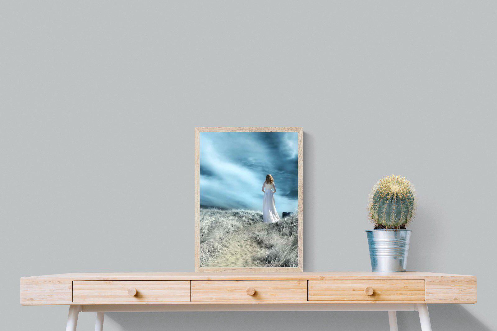 Seashore Drama-Wall_Art-45 x 60cm-Mounted Canvas-Wood-Pixalot