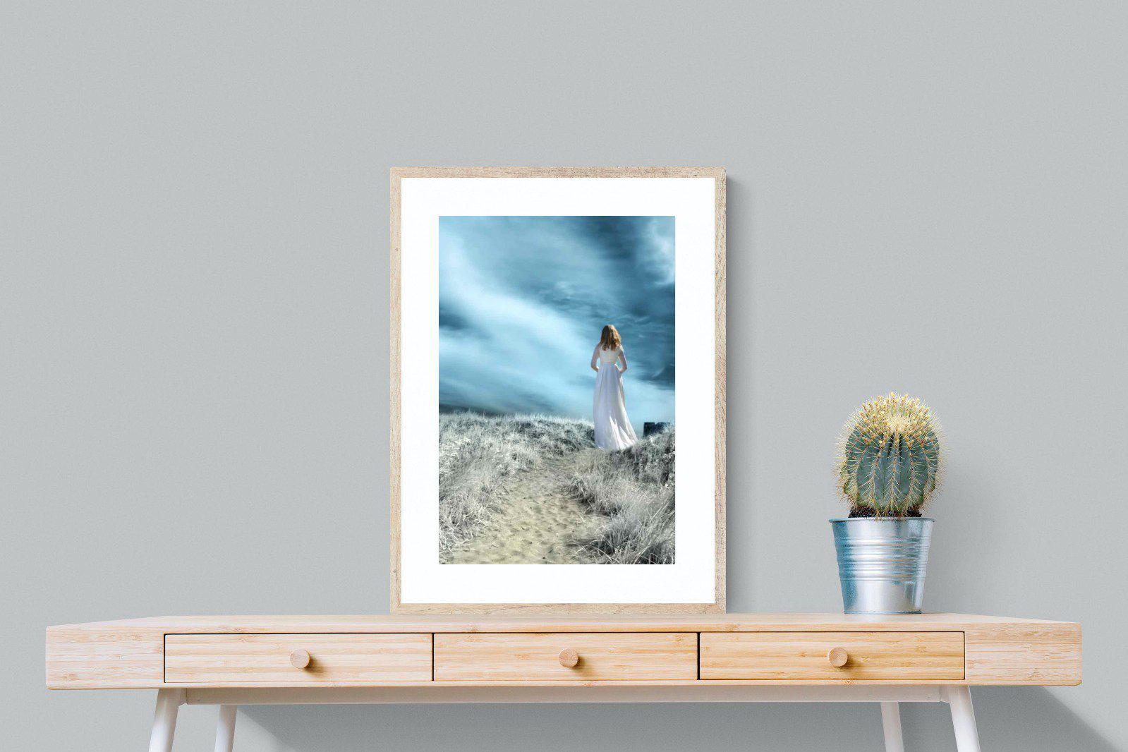 Seashore Drama-Wall_Art-60 x 80cm-Framed Print-Wood-Pixalot