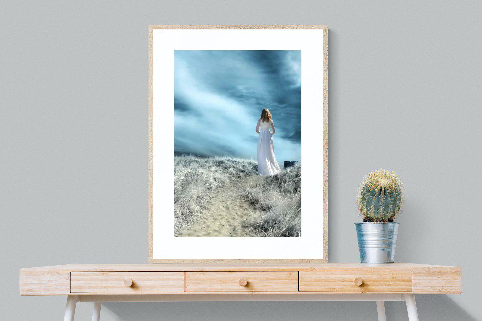 Seashore Drama-Wall_Art-75 x 100cm-Framed Print-Wood-Pixalot