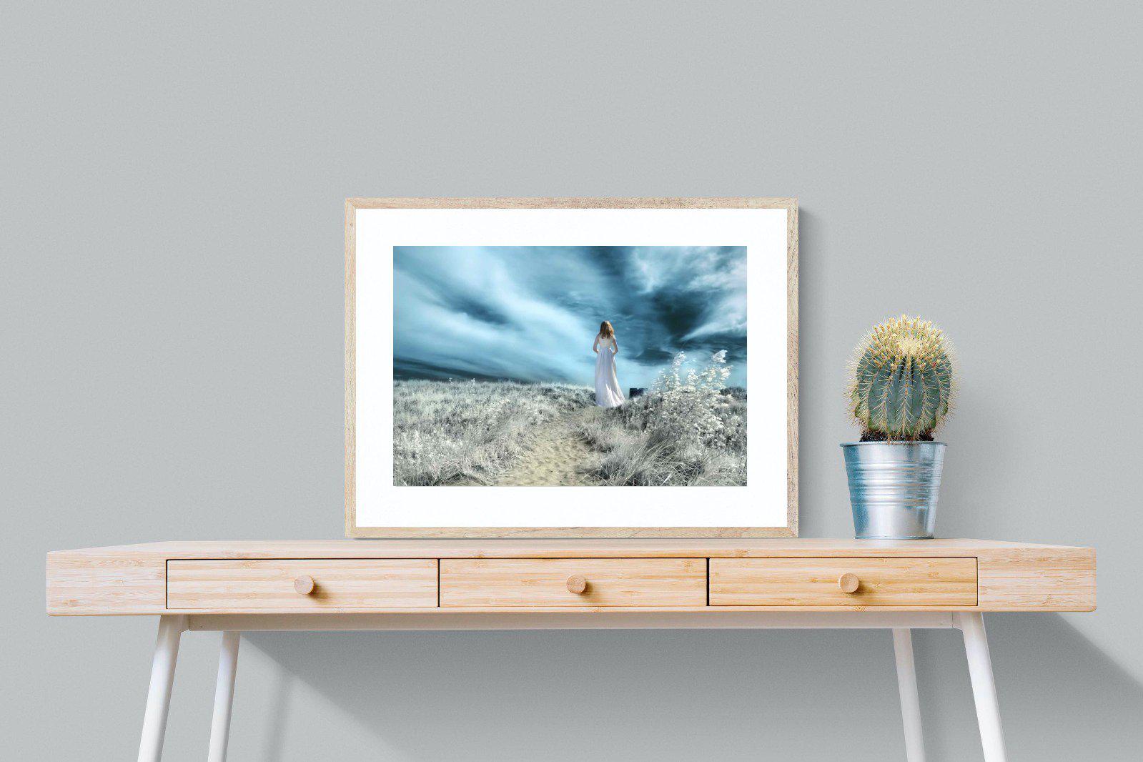 Seashore Drama-Wall_Art-80 x 60cm-Framed Print-Wood-Pixalot