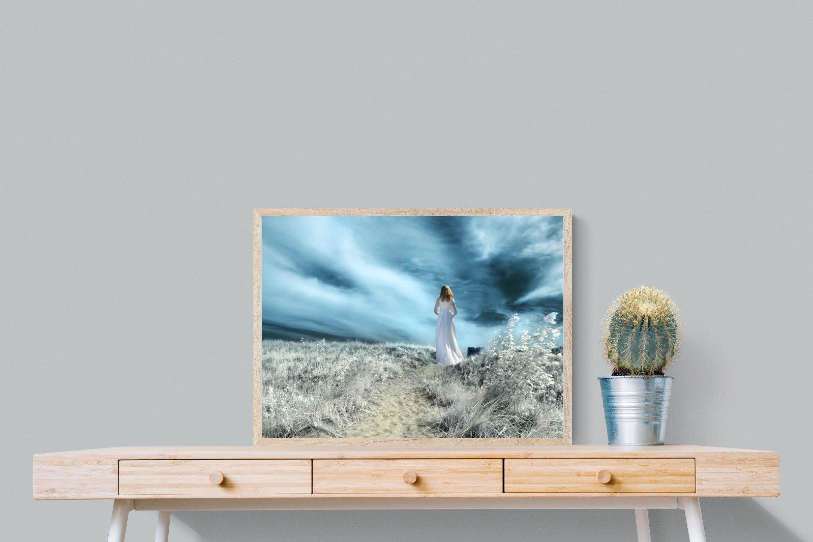 Seashore Drama-Wall_Art-80 x 60cm-Mounted Canvas-Wood-Pixalot