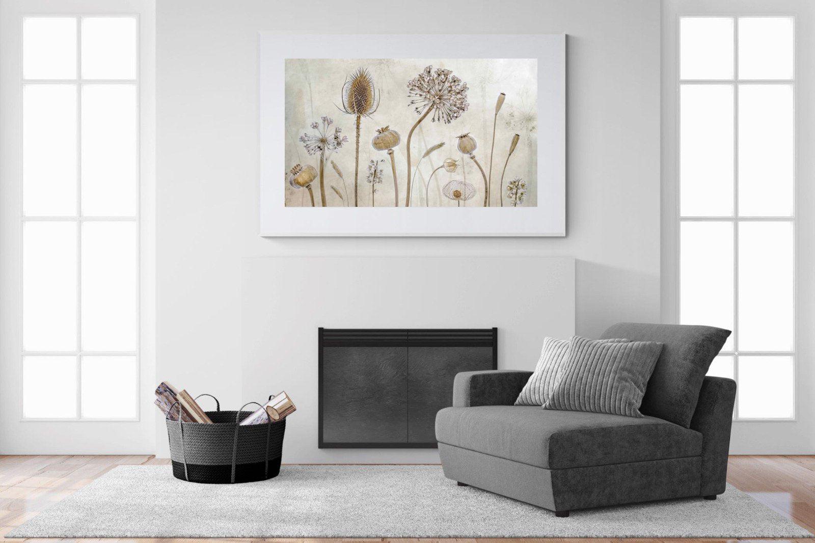 Seed Pods-Wall_Art-150 x 100cm-Framed Print-White-Pixalot