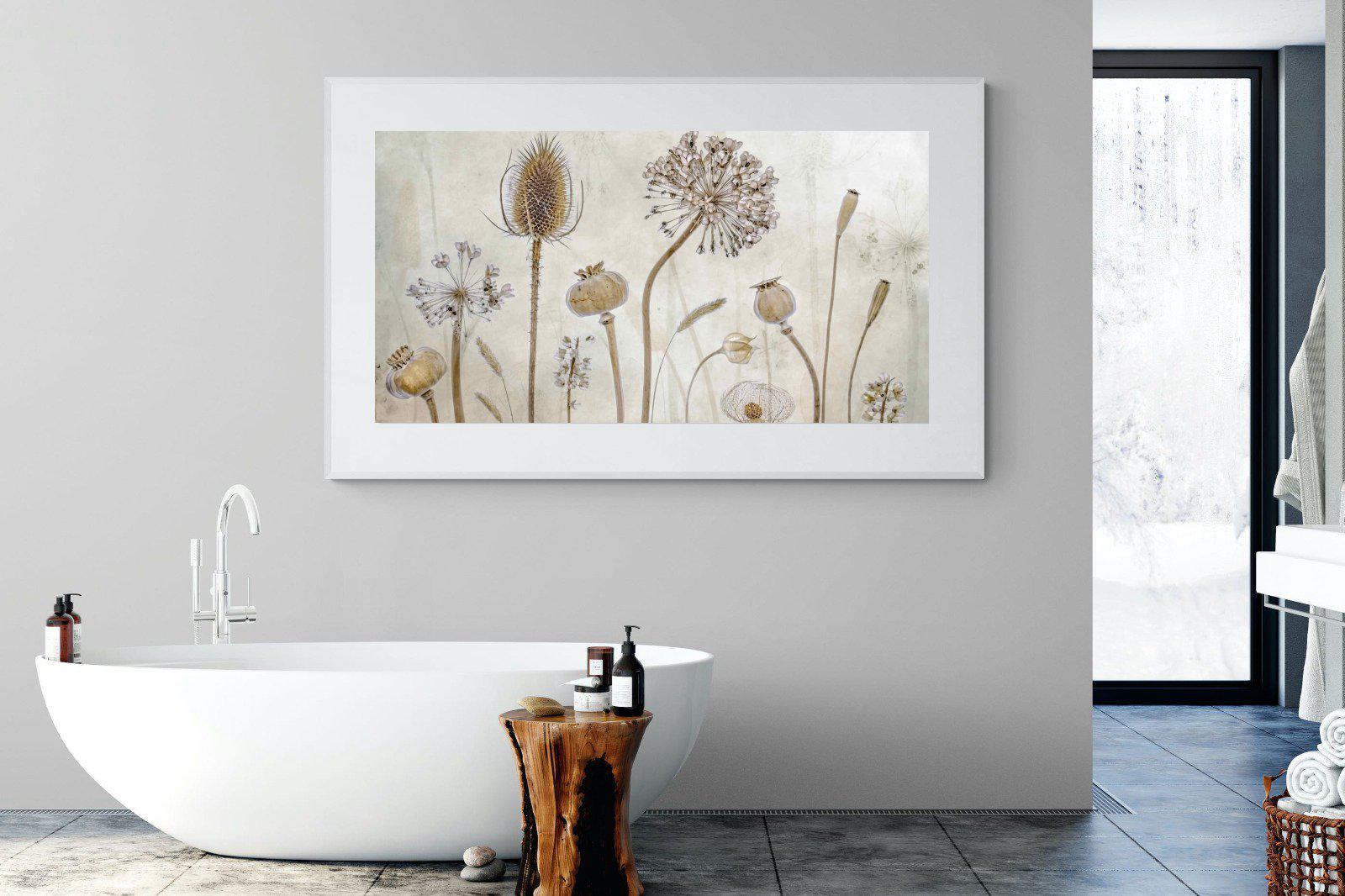 Seed Pods-Wall_Art-180 x 110cm-Framed Print-White-Pixalot
