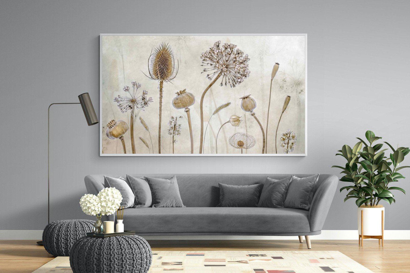 Seed Pods-Wall_Art-220 x 130cm-Mounted Canvas-White-Pixalot